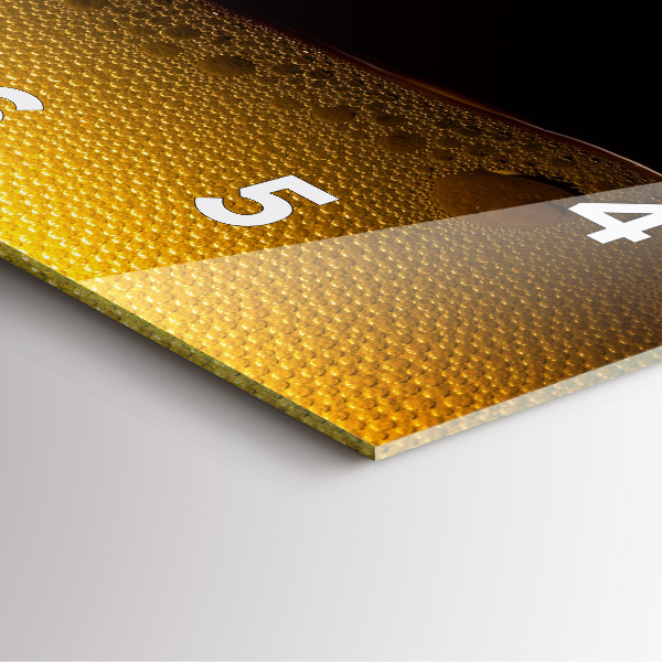 Horloge murale carrée 'du jus d''orange'