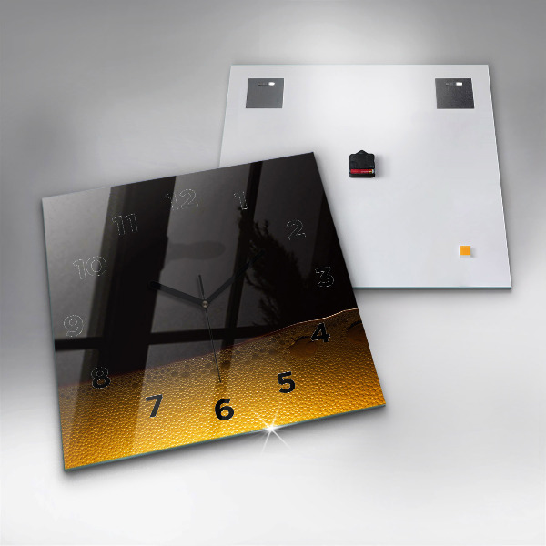 Horloge murale carrée 'du jus d''orange'