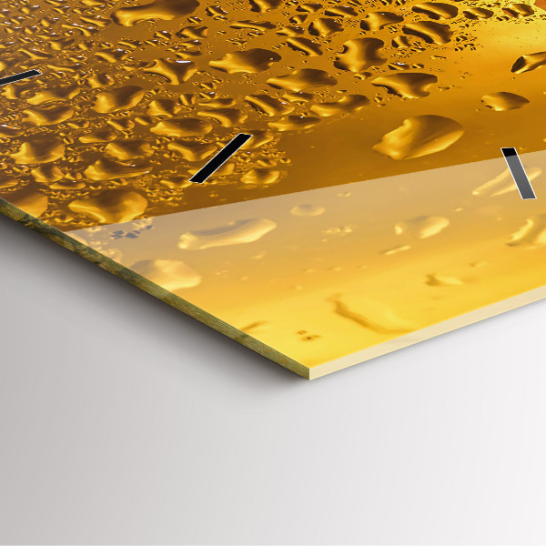 Horloge murale carrée Une chope de bière