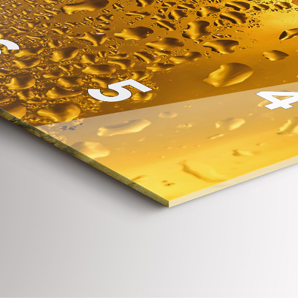 Horloge murale carrée Une chope de bière