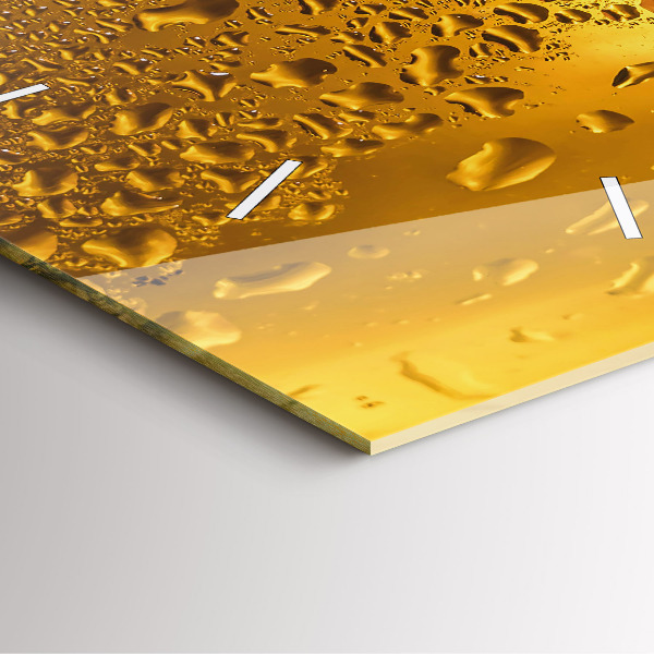 Horloge murale carrée Une chope de bière