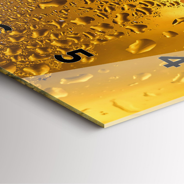 Horloge murale carrée Une chope de bière