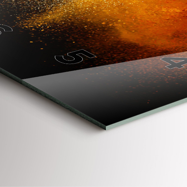 Horloge murale carrée Épices dispersées