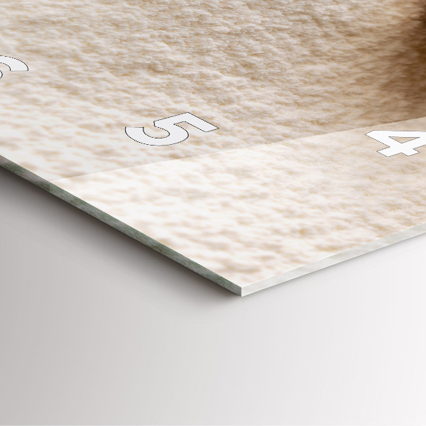 Horloge murale carrée Farine et épis de céréales