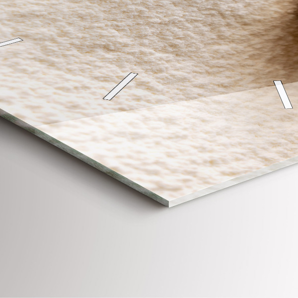 Horloge murale carrée Farine et épis de céréales