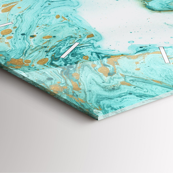 Horloge murale carrée Texture de marbre