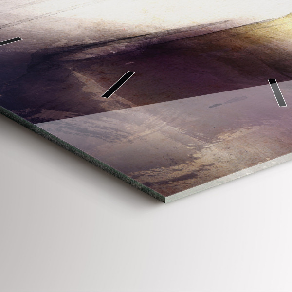 Horloge murale carrée 'Portrait abstrait d''une femme'