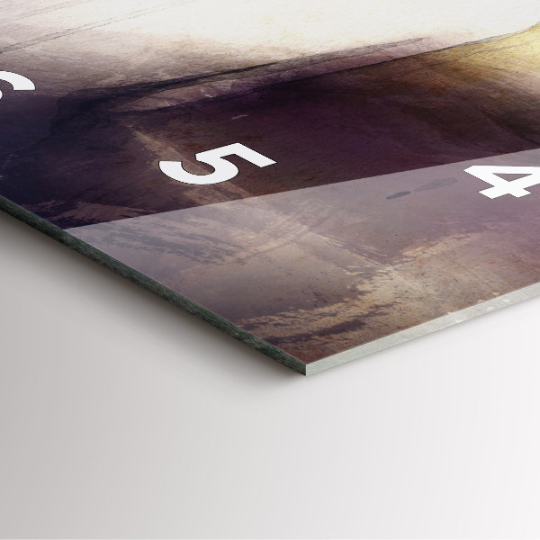 Horloge murale carrée 'Portrait abstrait d''une femme'