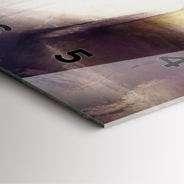 Horloge murale carrée 'Portrait abstrait d''une femme'