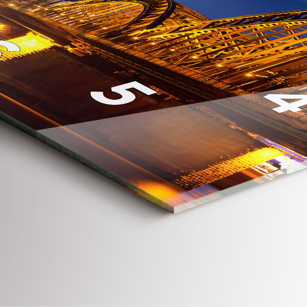 Horloge murale carrée Pont en Allemagne