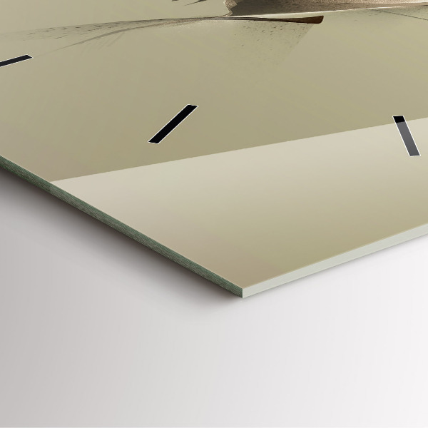 Horloge carrée en verre Orignal graphique