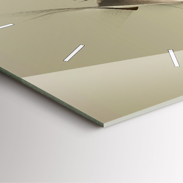 Horloge carrée en verre Orignal graphique