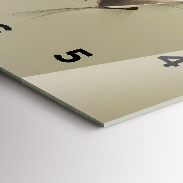 Horloge carrée en verre Orignal graphique