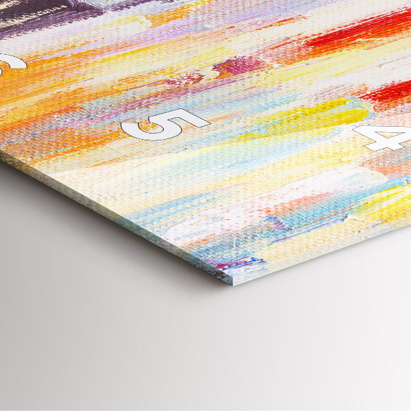 Pendule carrée en verre Couple sous la pluie