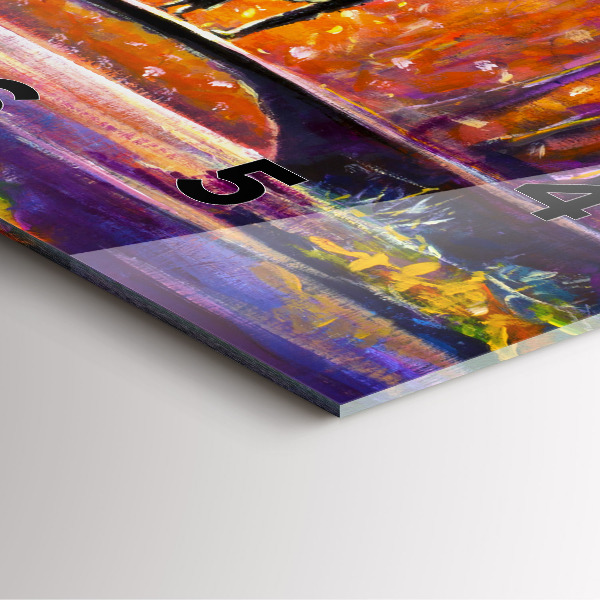 Horloge murale carrée Couple dans la forêt