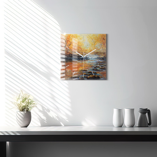 Horloge murale carrée Art artistique