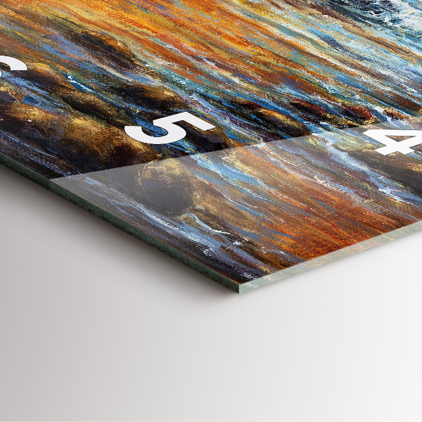 Horloge murale carrée Art artistique