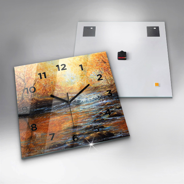 Horloge murale carrée Art artistique