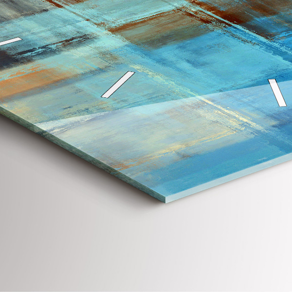 Pendule carrée en verre Fond coloré - abstrait