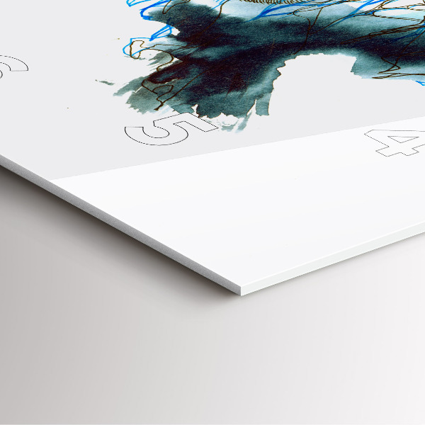 Horloge carrée en verre Liberté et nature des oiseaux