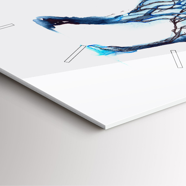 Horloge carrée en verre 'Nature de l''animal'