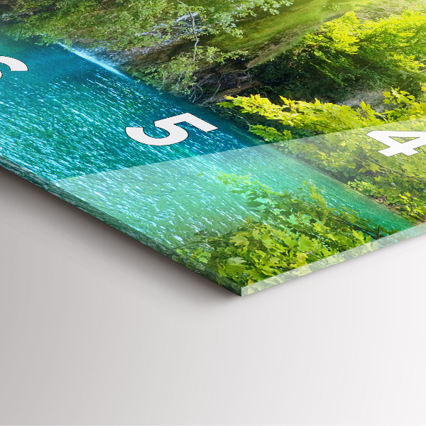 Horloge murale carrée Paysage de la lagune