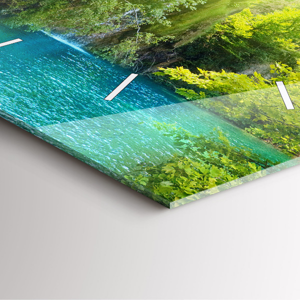 Horloge murale carrée Paysage de la lagune