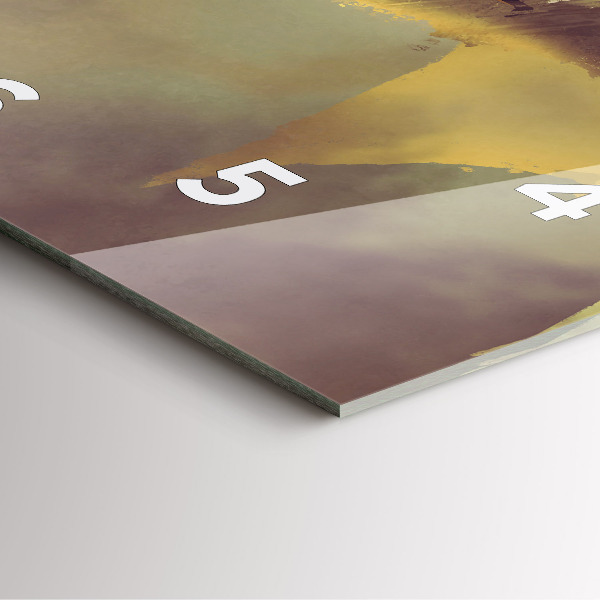 Horloge carrée en verre Illustration de cavalier de dragon