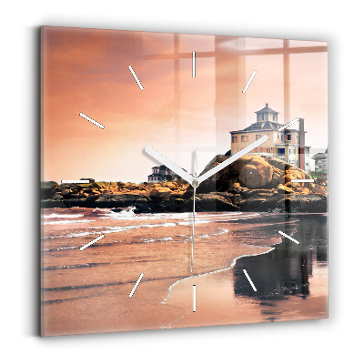 Horloge murale carrée Côte de Sherman