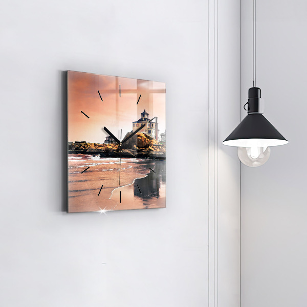 Horloge murale carrée Côte de Sherman