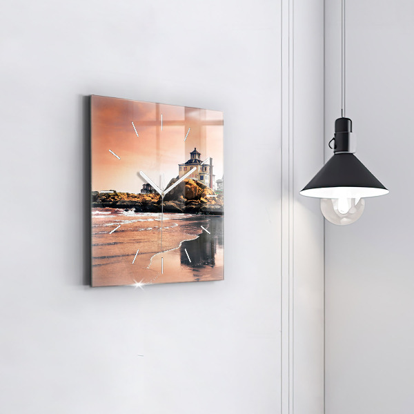 Horloge murale carrée Côte de Sherman