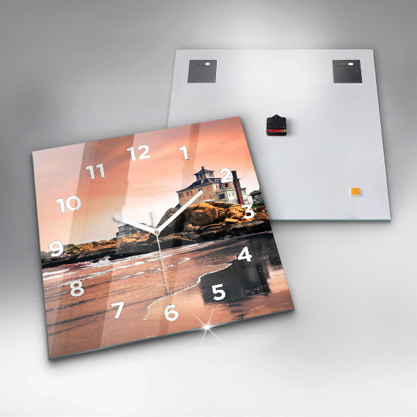 Horloge murale carrée Côte de Sherman