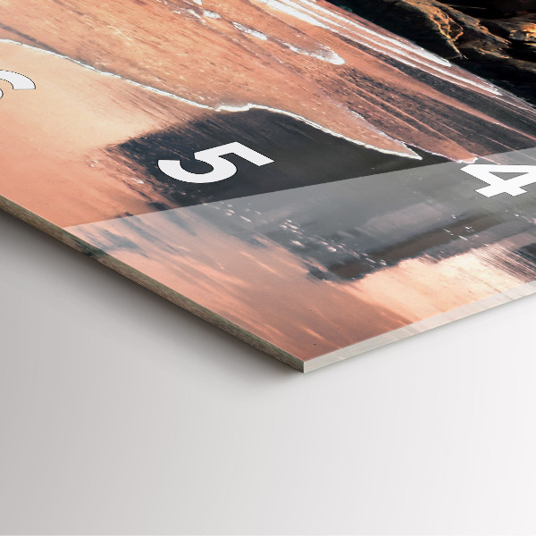 Horloge murale carrée Côte de Sherman