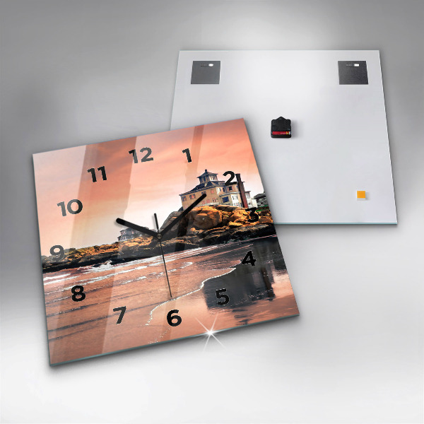 Horloge murale carrée Côte de Sherman