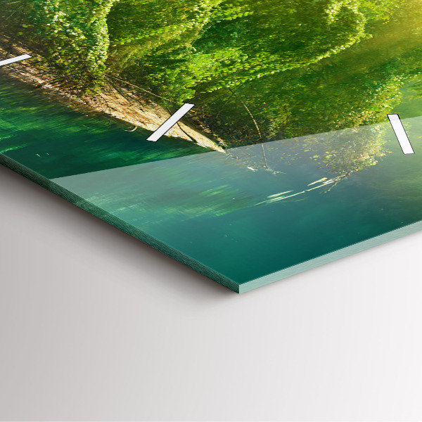 Horloge murale carrée Nature paisible