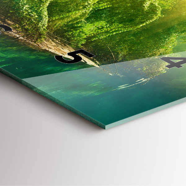 Horloge murale carrée Nature paisible