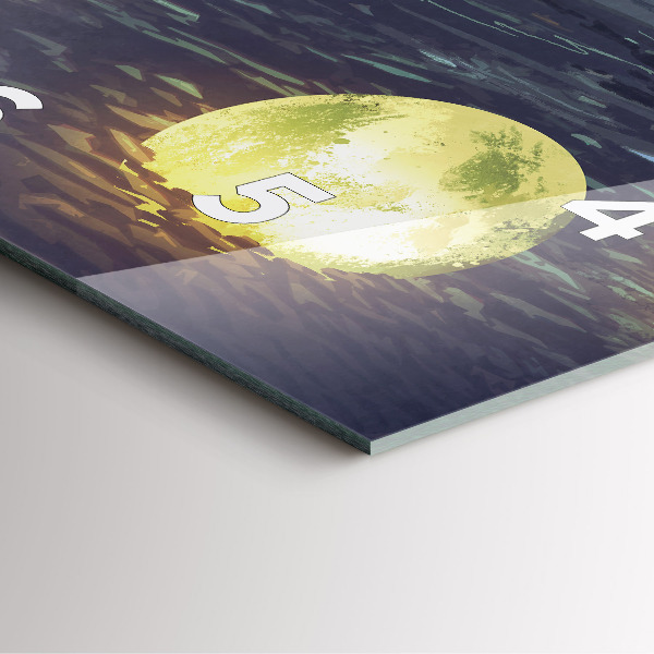 Horloge carrée en verre Abstraction