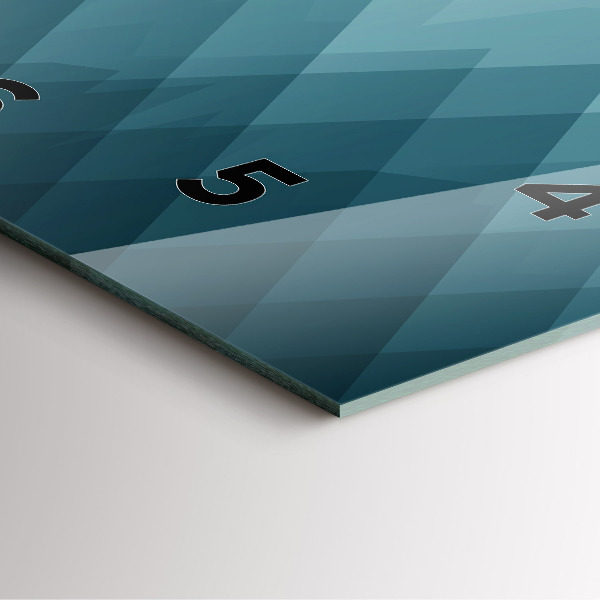 Horloge carrée en verre figures géométriques