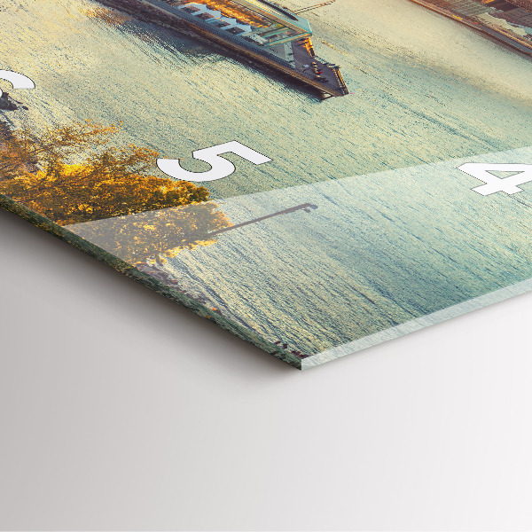 Pendule carrée en verre New York Manhattan