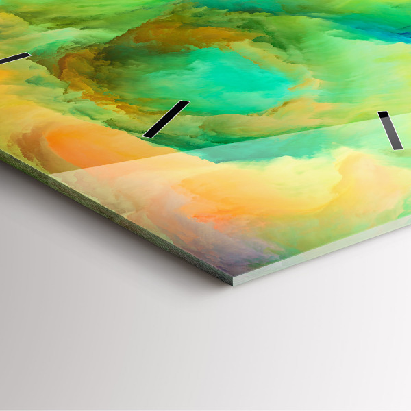 Pendule carrée en verre Texture fractale