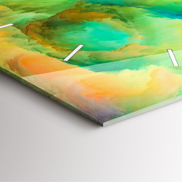 Pendule carrée en verre Texture fractale