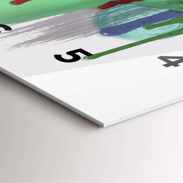 Pendule carrée en verre Collage surréaliste