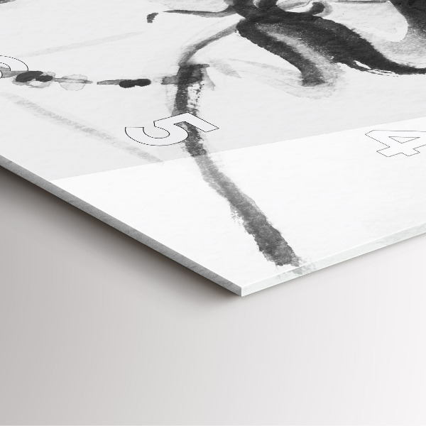 Pendule carrée en verre Femme à la mode