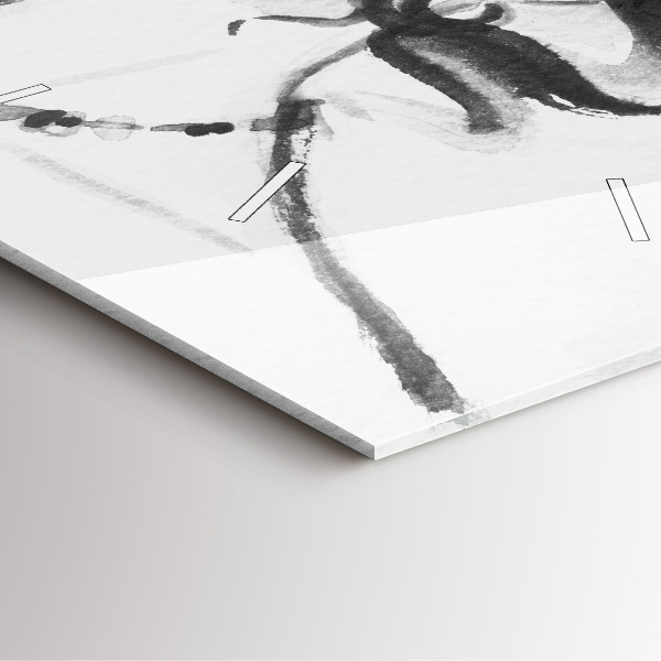 Pendule carrée en verre Femme à la mode