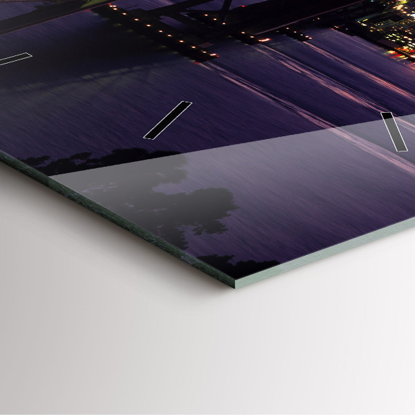 Horloge murale carrée Coucher de soleil aux États-Unis