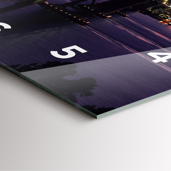 Horloge murale carrée Coucher de soleil aux États-Unis