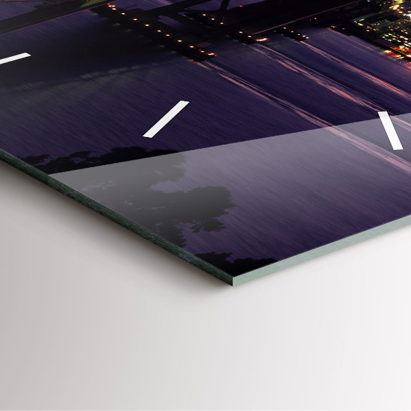 Horloge murale carrée Coucher de soleil aux États-Unis