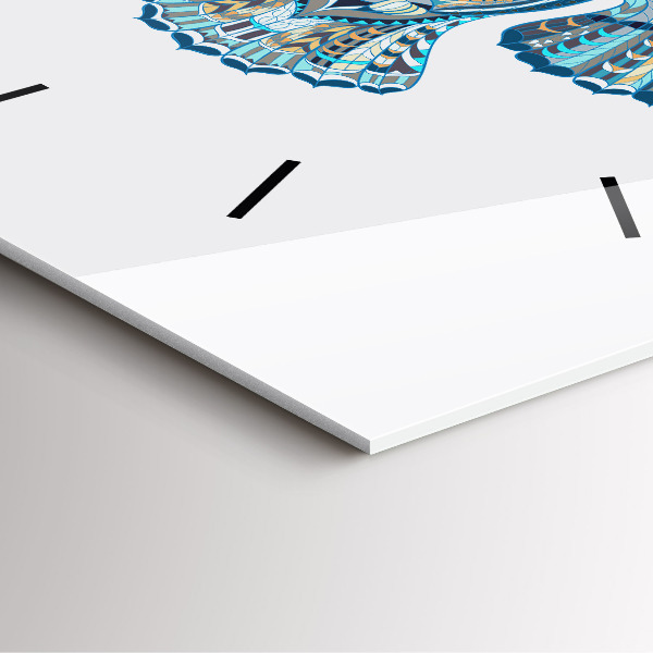 Horloge murale carrée Chouette en vol