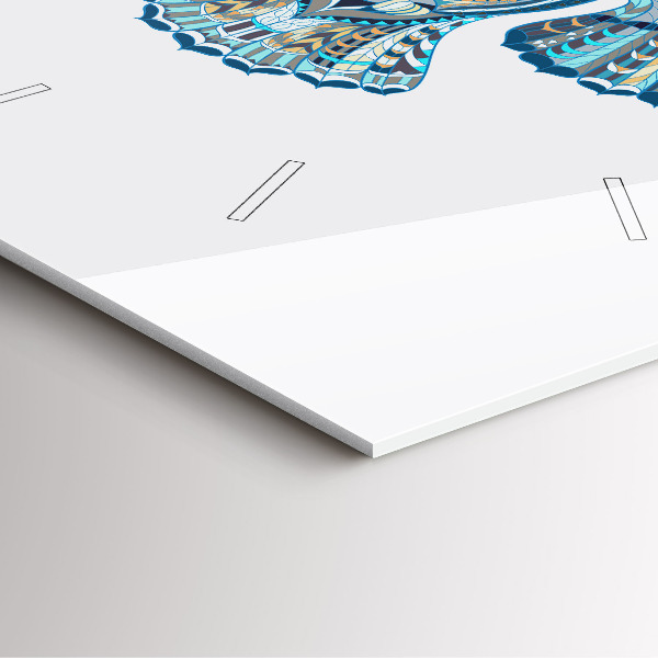 Horloge murale carrée Chouette en vol