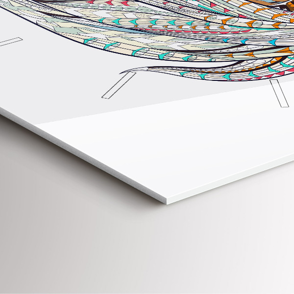 Horloge murale carrée Illustration de cheval